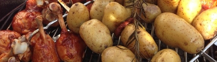 Chicken-Beulen mit Rosmarinkartoffeln